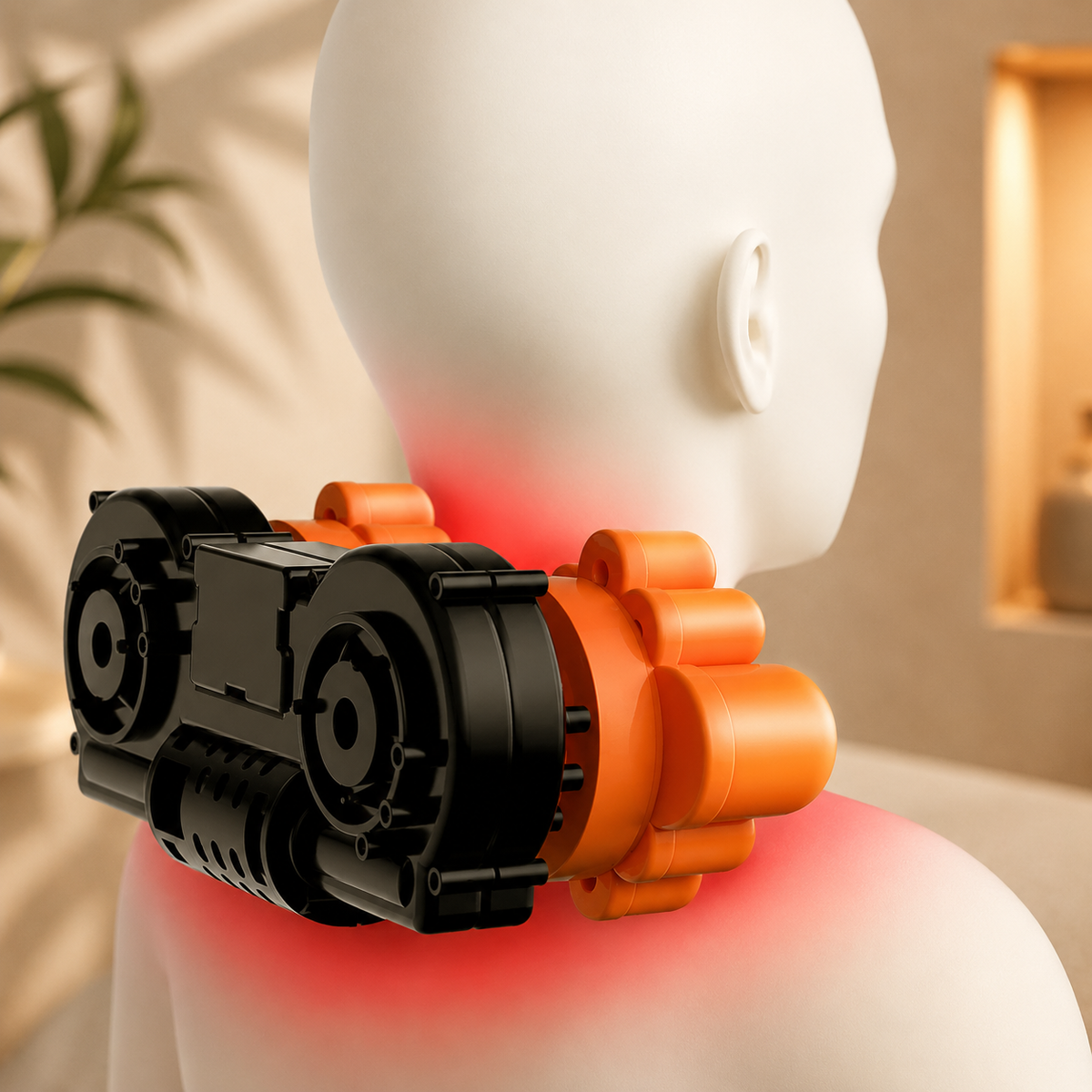 Almohada Masajeadora Eléctrica con Calor — Alivio Inmediato