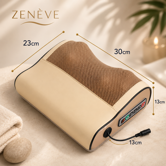 Almohada Masajeadora Eléctrica con Calor — Alivio Inmediato